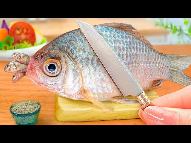 Delicious Miniature Salt Baked Fish Recipe Idea  Easy Cooking Video by Mini Yummy