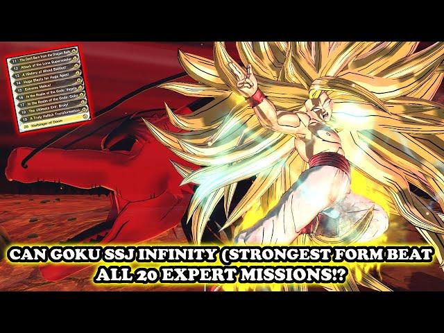 GOKU SSJ INFINITY (STRONGEST FORM) VS All 20 Expert Quests! Dragon Ball Xenoverse 2 Mods