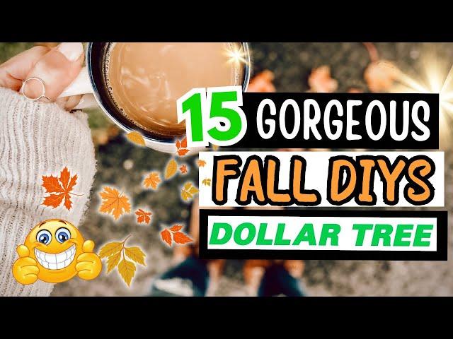 BEAUTIFUL Dollar Tree 2024 FALL DIYS to TRY! | FALL Home Decor