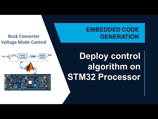 Deployment of Control Algorithms on STM32 Processors