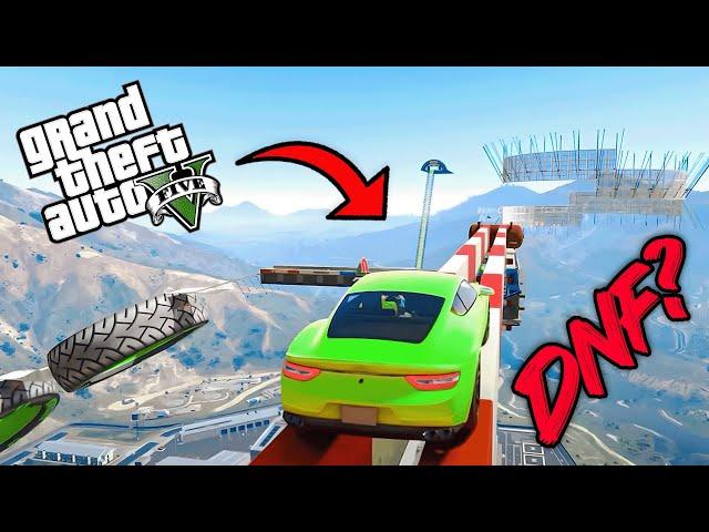 Tight Rope uh Wall Ride AHH  | GTA V Stunt Race | Darkside Gaming |#dsg