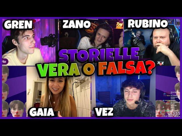 STORIELLE con Zano, Gaia, Vez e Rubino ! | GrenBaud Twitch Live