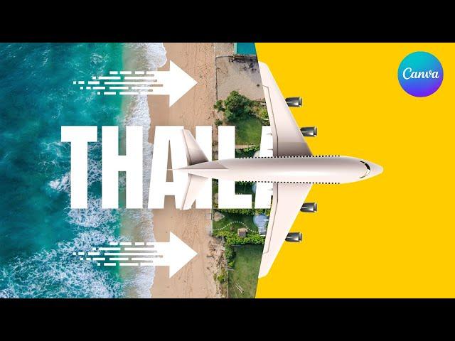 Travel Intro Animation using Text Reveal Effect in Canva