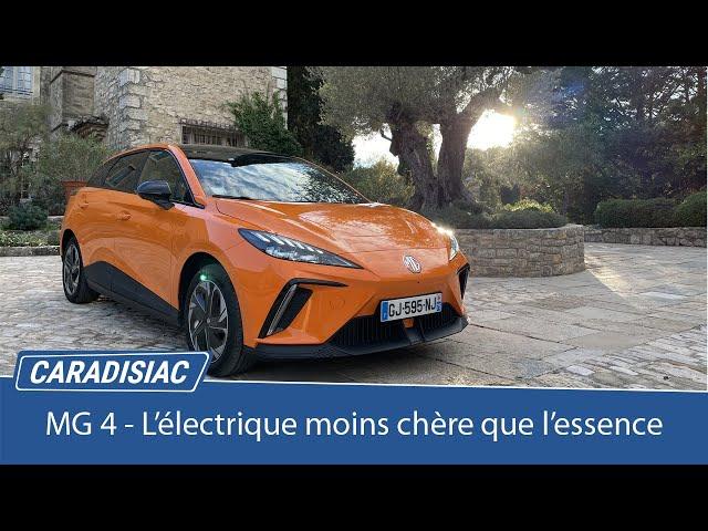 Essai  - MG 4 (2022) : l'électrique moins chère que l'essence !