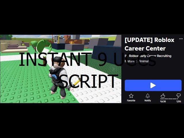 Roblox Career Center FIXED instant 9 UGCs script [Roblox Exploiting]