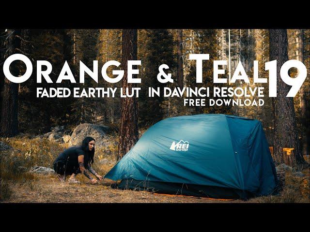 Orange & Teal Faded Earthy Lut in Davinci Resolve 19 Free Download