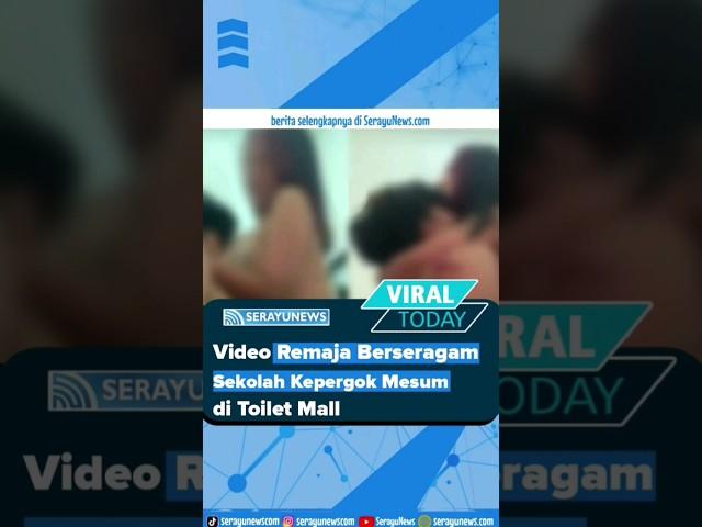 Viral Video Remaja Berseragam Sekolah Kepergok Mesum di Toilet Mall #viral #murid #siswa #news