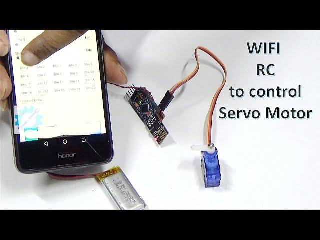 How to make WIFI remote control for Arduino Mini based servo motor : ESP8266