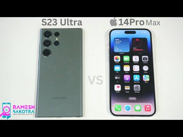 Samsung Galaxy S23 Ultra vs iPhone 14 Pro Max SpeedTest and Camera Comparison