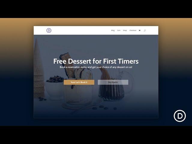 How to Design a Welcome Gate for Your Page in Divi
