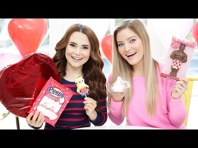 TRYING FUN VALENTINES CANDY w/ iJustine!