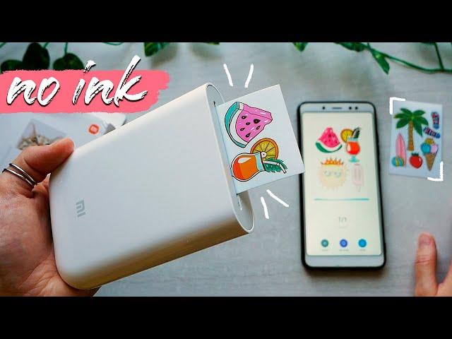 NO INK STICKERS with Mini Printer Xiaomi - How to Make Stickers at Home