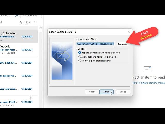 How to Backup Outlook Emails To a USB Flash Drive - Using a PST File