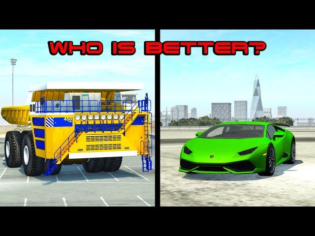 Beamng drive - Giant Car vs. Tiny Car - Who is better?