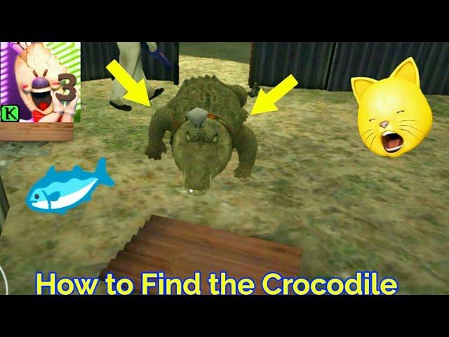 How to Find the Crocodile ( Ice Scream 3 )