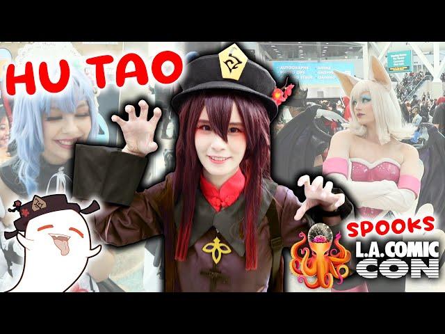 Hu Tao Spooks L.A. Comic Con 2022 ft. Lucky Lai | Genshin Impact