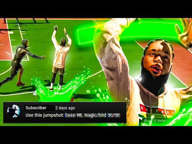 MY SUBSCRIBER GAVE ME THE BEST JUMPSHOT TO USE ON NBA 2K21 CURRENT GEN! 100% GREENS & NEVER MISSED..