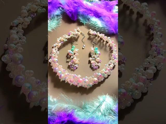 Украшения Ручной Работы.Ожерелье и СЕРЬГИ Своими Руками/ DIY necklace and earrings.Jewelry handmade