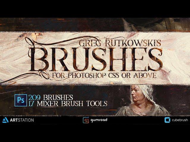 Photoshop Brushes - Greg Rutkowski