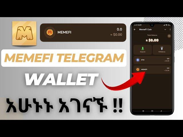 Memefi coin አሁኑኑ Wallet Create አርጉ | memefi | make money online in ethiopia | memefi coin #telegram