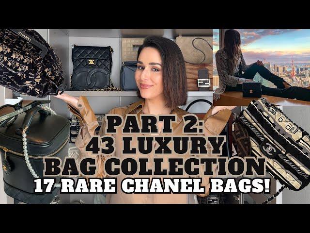 PART 2: 43 LUXURY HANDBAG COLLECTION | 17 CHANEL BAGS | VINTAGE CHANEL | RARE UNIQUE STYLES