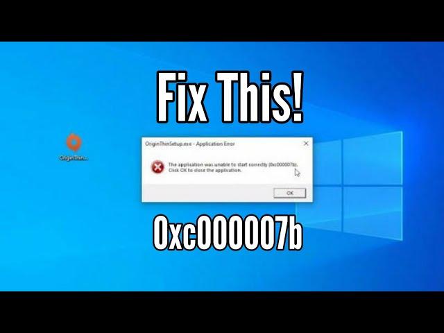 Fix 0xc000007b Error! Cara Mengatasi Error 0xc000007b Untuk Semua Windows