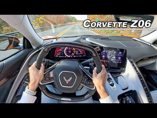 Living with the New 670hp Corvette Z06 - Is the Flat Plane V8 Chevy a Supercar? (POV Binaural Audio)