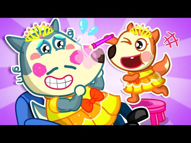 Let's Make Daddy Pretty Song  Beauty Princess Song  Wolfoo Nursery Rhymes & Kids Songs