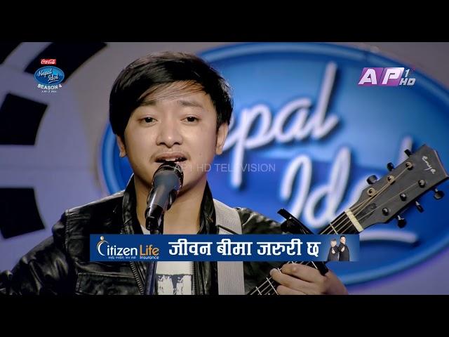 Bijay rai || Nepal idol season 4 episode6 || Dhadkinchhu mutu ma hola #bijay rai️