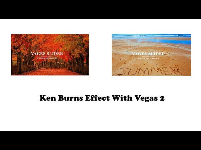 How To create Ken Burns Effect With Vegas 2 Html, css and jQuery??