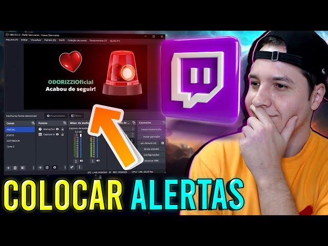 Como configurar ALERTAS na LIVE Twitch - OBS Studio