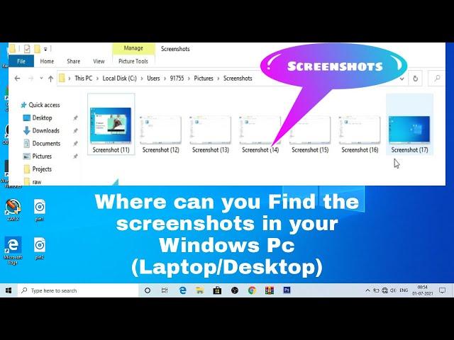 Where are the screenshots in Windows Pc, Laptop/Desktop, how to see screenshot, find save screenshot