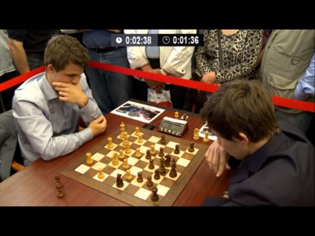  GM Magnus Carlsen vs GM Sergey Karjakin Chess Blitz Tal Memorial Round 6