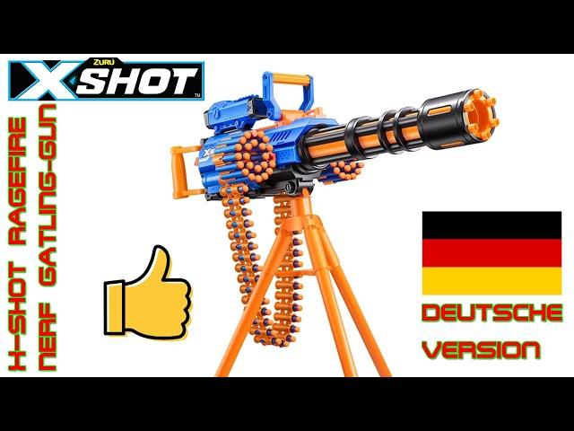 X-Shot Insanity Ragefire | Nerf Gatling | Unboxing, Review und Test DEUTSCH | OWL Nerf Community