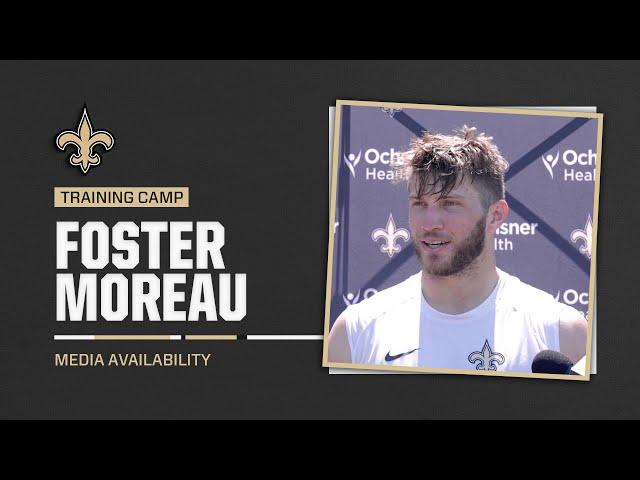 Foster Moreau on New Offense, Physicality in Practice  | Saints Training Camp 2024