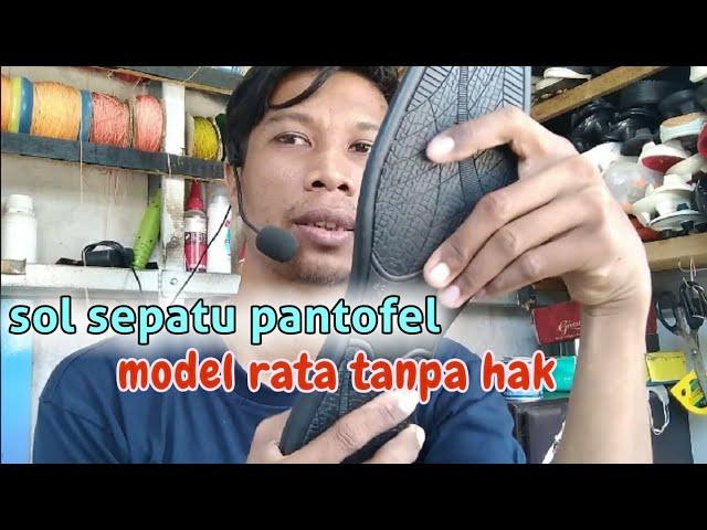 OUTSOLE PENGGANTI SEPATU PANTOFEL FLAT TANPA HAK