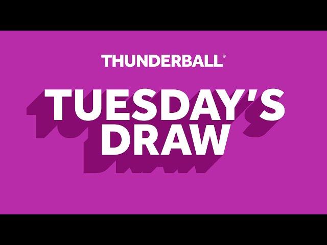 The National Lottery Thunderball draw results from Tuesday 06 August 2024