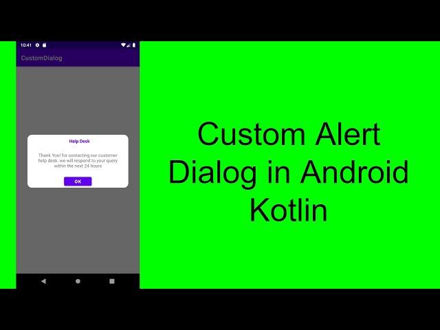 Custom Alert Dialog in Android Kotlin #android #customdialog