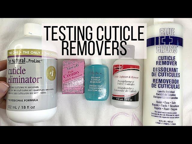 Pro Nail Tech TESTS 5 CUTICLE REMOVERS!