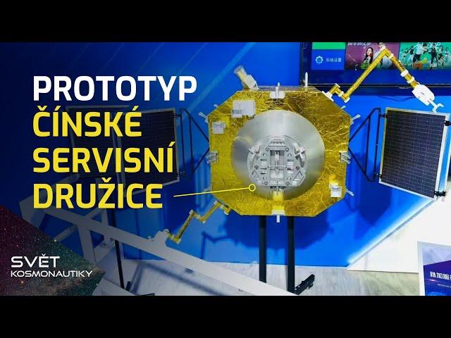 Čínský prototyp servisní družice, nová porce Starlinků a plnění Starship maketami Starlinků