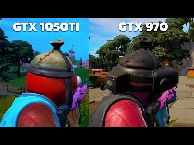 GTX 1050 TI VS GTX 970 FORTNITE