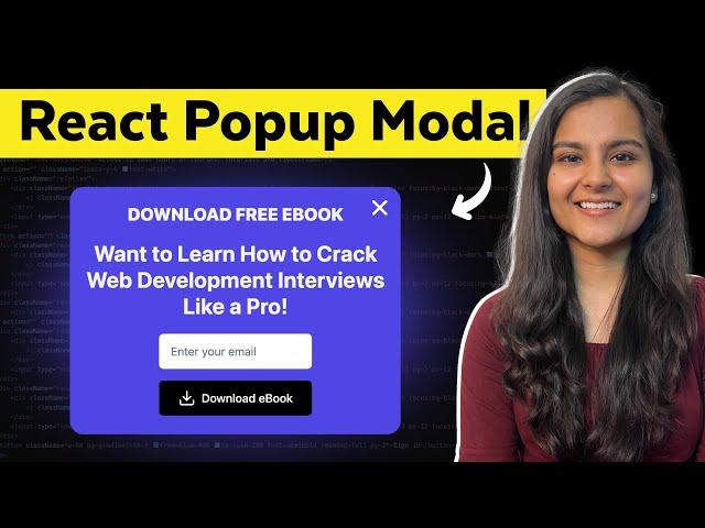 How to make Popup Modal in React JS | React Hooks