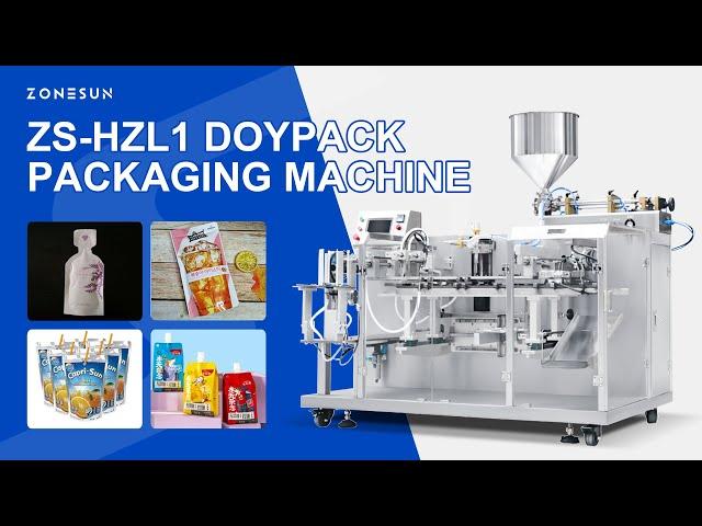 ZONESUN ZS-HZL1 Automatic Paste Filling & Doypack Feeding Sealing Machine