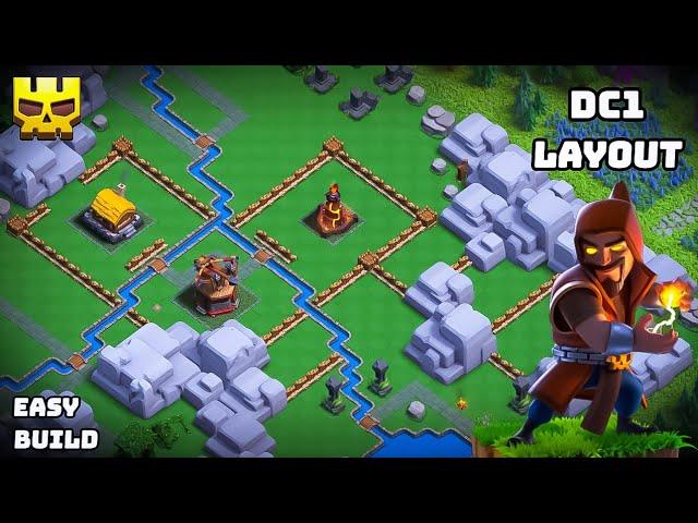 Dragon Cliffs Level 1 Base Layout | Clan Capital Base | Dragon Cliffs Base 1 Layout - Coc