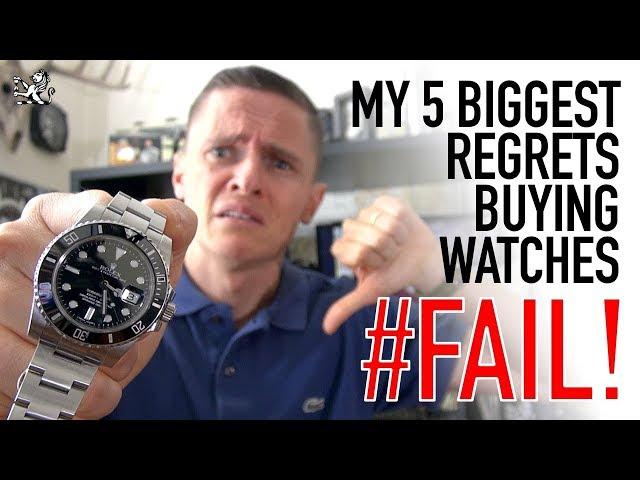 I Wasted Thousands Buying Watches! - My Top 5 Regrets - Rolex, Seiko, Omega & Breitling