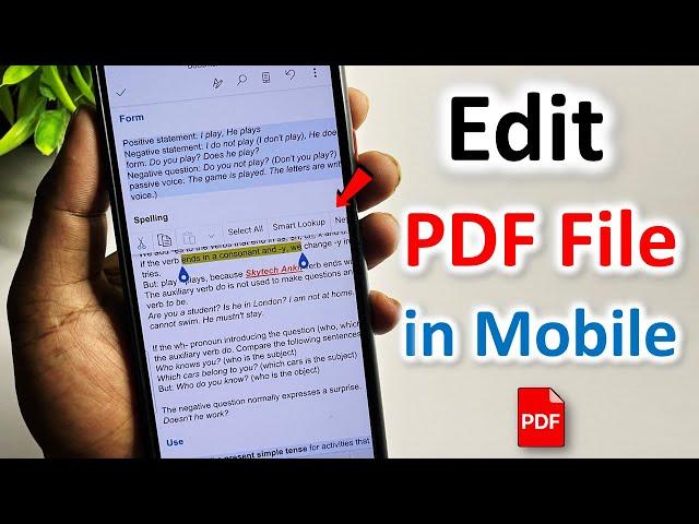 how to edit pdf file in mobile | pdf file editing in mobile | pdf edit kaise kare | pdf editing