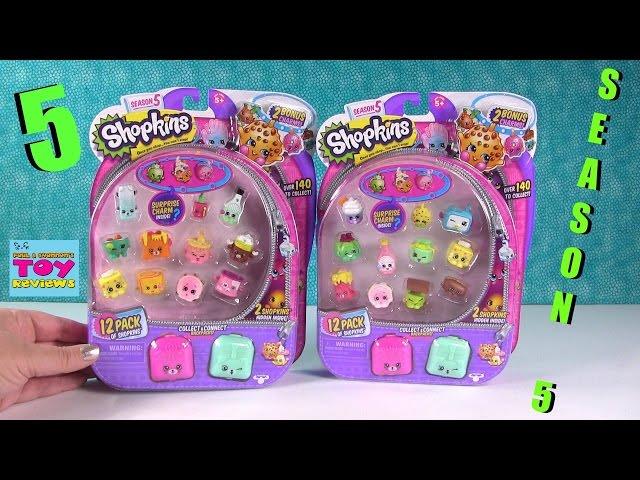 Shopkins SEASON 5 12 Packs Electro Glow Tech Opening Toy Review | PSToyReviews