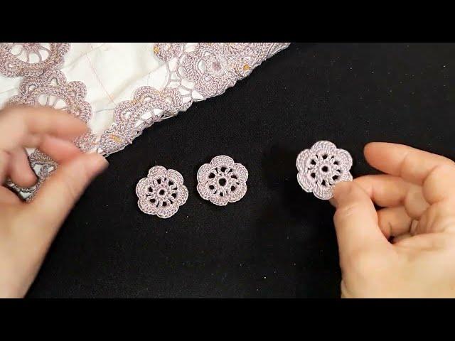 Lesson 18. Crochet. Little flower. Blouse. Ash pink dream. Irish lace.