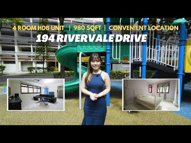 194 Rivervale Drive 4RM HDB For Sale - Singapore HDB Property Listing | Odele