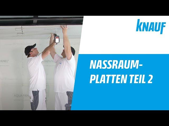 Knauf AQUAPANEL® Cement Board verarbeiten (Teil 2) - Fugentechnik an Wand und Decke